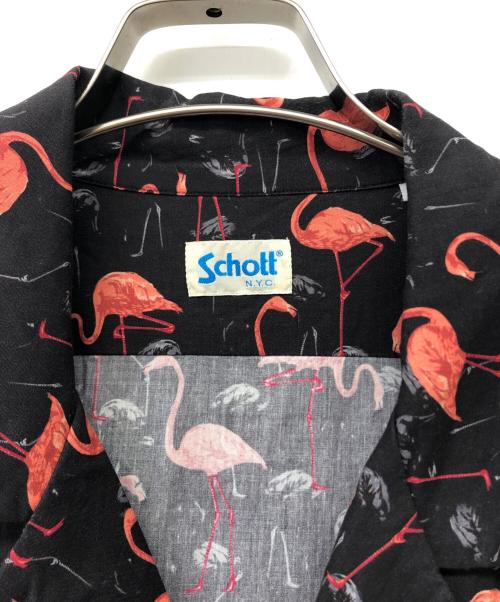 Schott（ショット）Schott (ショット) 半袖シャツ ブラック サイズ:XLの古着・服飾アイテム