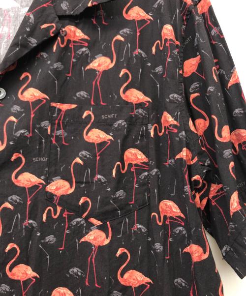 Schott（ショット）Schott (ショット) 半袖シャツ ブラック サイズ:XLの古着・服飾アイテム