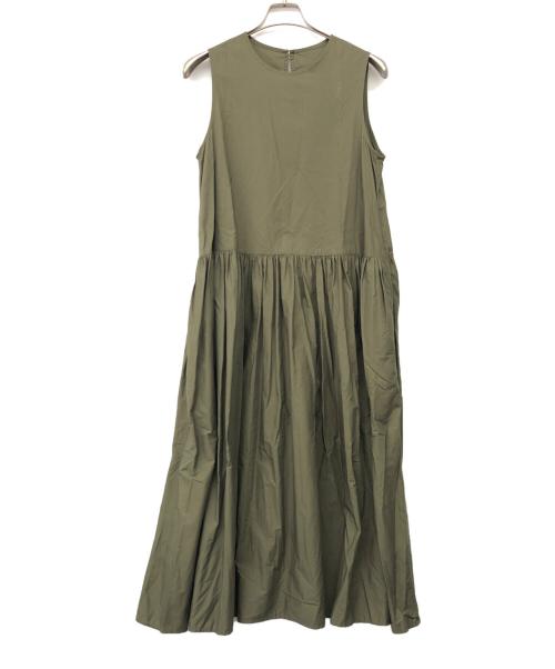 universal tissu（ユニバーサルティシュ）universal tissu (ユニバーサルティシュ) ノースリーブワンピース オリーブ サイズ:不明の古着・服飾アイテム