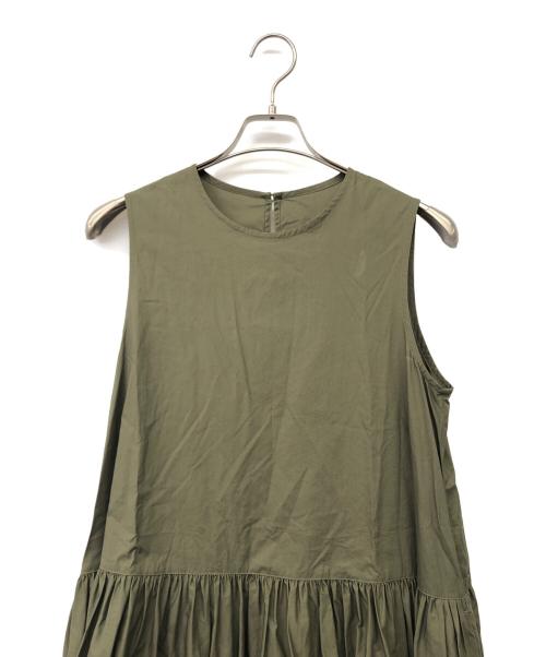 universal tissu（ユニバーサルティシュ）universal tissu (ユニバーサルティシュ) ノースリーブワンピース オリーブ サイズ:不明の古着・服飾アイテム