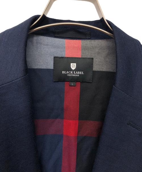 BLACK LABEL CRESTBRIDGE（ブラックレーベル クレストブリッジ）BLACK LABEL CRESTBRIDGE (ブラックレーベル クレストブリッジ) テーラードジャケット ネイビー サイズ:Lの古着・服飾アイテム
