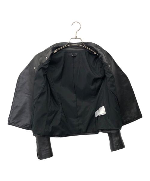 theory（セオリー）theory (セオリー) ライダースジャケット ブラック サイズ:Ｐの古着・服飾アイテム