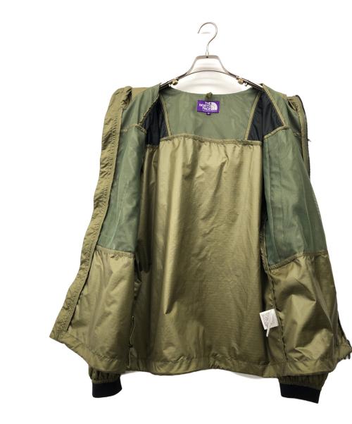 THE NORTHFACE PURPLELABEL（ザ・ノースフェイス パープルレーベル）THE NORTHFACE PURPLELABEL (ザ・ノースフェイス パープルレーベル) Mountain Wind Parka オリーブ×ブラック サイズ:Mの古着・服飾アイテム