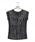 SPECCHIOスペッチオ）の古着「ノースリーブブラウス」｜ブラック