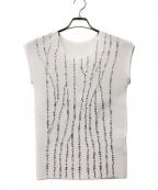 SPECCHIOスペッチオ）の古着「ノースリーブブラウス」｜ホワイト