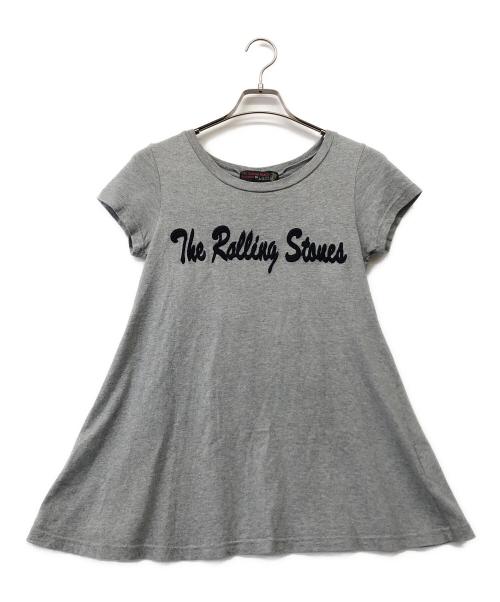 THE ROLLING STONES（ザ ローリングストーンズ）the rolling stones (ザ ローリングストーンズ) 半袖カットソー グレー サイズ:不明の古着・服飾アイテム