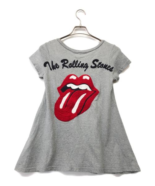 THE ROLLING STONES（ザ ローリングストーンズ）the rolling stones (ザ ローリングストーンズ) 半袖カットソー グレー サイズ:不明の古着・服飾アイテム