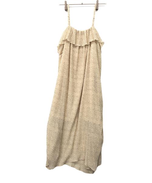 COEL（コエル）COEL (コエル) サイドシャーリングドットワンピース ベージュ サイズ:36の古着・服飾アイテム