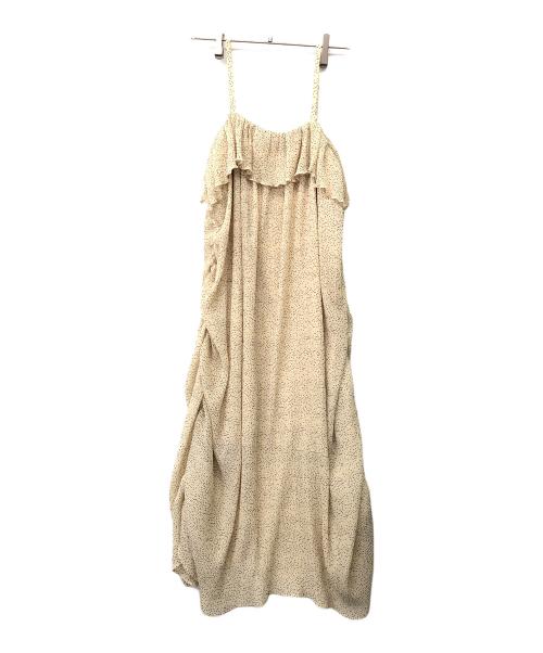 COEL（コエル）COEL (コエル) サイドシャーリングドットワンピース ベージュ サイズ:36の古着・服飾アイテム