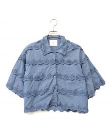 crinkle crinkle crinkle（クリンクル クリンクル クリンクル）の古着「半袖シャツ」｜ブルー