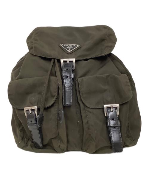 PRADA（プラダ）PRADA (プラダ) ナイロンリュック オリーブの古着・服飾アイテム