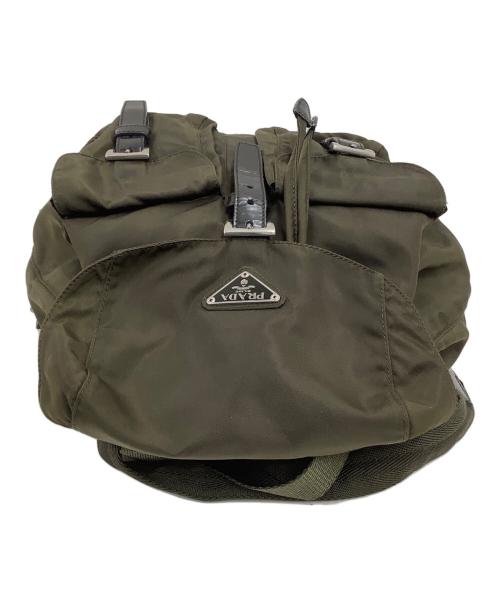 PRADA（プラダ）PRADA (プラダ) ナイロンリュック オリーブの古着・服飾アイテム