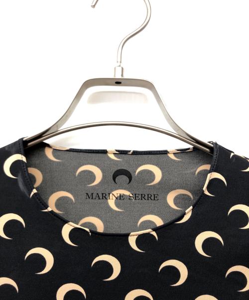 MARINE SERRE（マリーンセル）MARINE SERRE (マリーンセル) ムーンカットソー ブラック サイズ:Lの古着・服飾アイテム