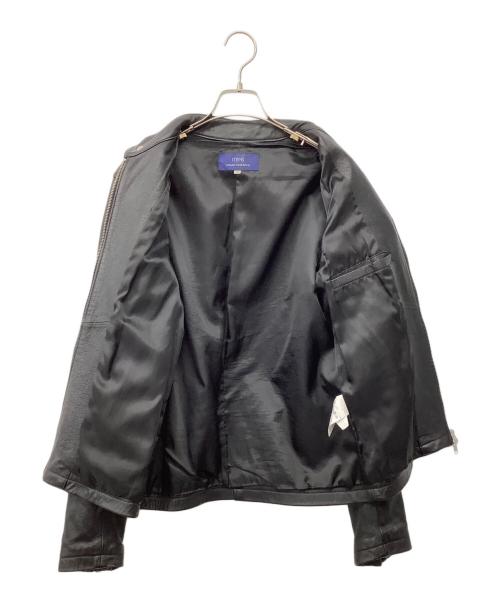 ITEMS URBAN RESEARCH（アイテムズ アーバンリサーチ）ITEMS URBAN RESEARCH (アイテムズ アーバンリサーチ) レザージャケット ブラック サイズ:38の古着・服飾アイテム