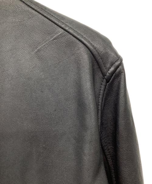 ITEMS URBAN RESEARCH（アイテムズ アーバンリサーチ）ITEMS URBAN RESEARCH (アイテムズ アーバンリサーチ) レザージャケット ブラック サイズ:38の古着・服飾アイテム