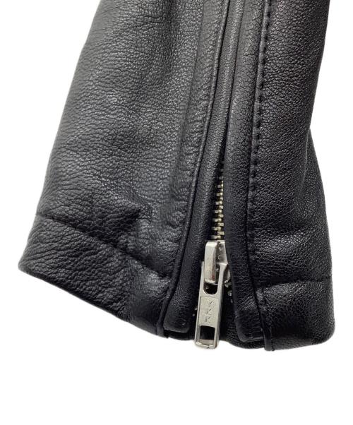 ITEMS URBAN RESEARCH（アイテムズ アーバンリサーチ）ITEMS URBAN RESEARCH (アイテムズ アーバンリサーチ) レザージャケット ブラック サイズ:38の古着・服飾アイテム