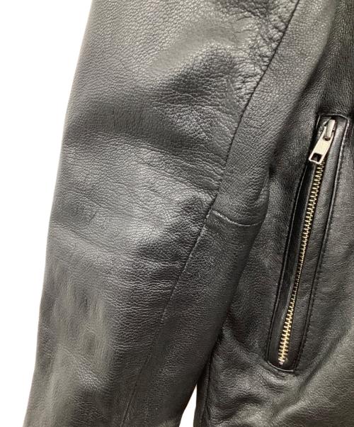 ITEMS URBAN RESEARCH（アイテムズ アーバンリサーチ）ITEMS URBAN RESEARCH (アイテムズ アーバンリサーチ) レザージャケット ブラック サイズ:38の古着・服飾アイテム