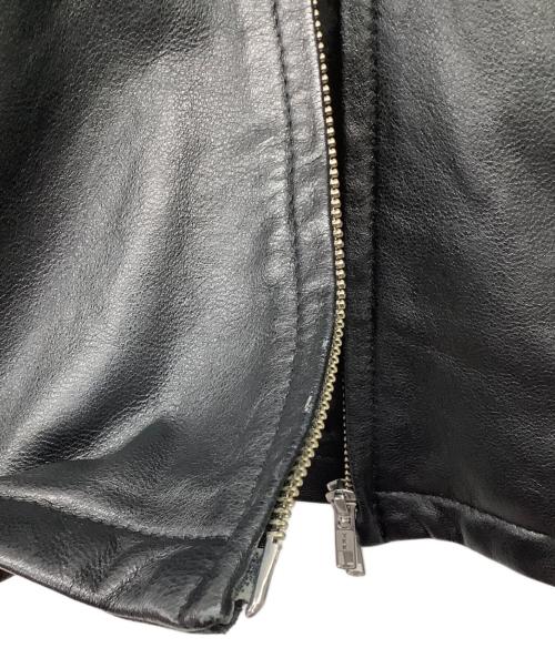 ITEMS URBAN RESEARCH（アイテムズ アーバンリサーチ）ITEMS URBAN RESEARCH (アイテムズ アーバンリサーチ) レザージャケット ブラック サイズ:38の古着・服飾アイテム