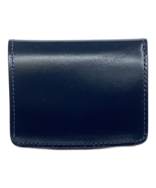 WILDSWANS（ワイルドスワンズ）WILDSWANS (ワイルドスワンズ) FULL GRAIN BRIDLE　ミニ財布 ネイビーの古着・服飾アイテム