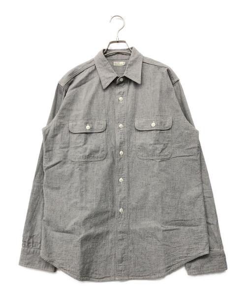 WAREHOUSE（ウエアハウス）WAREHOUSE (ウエアハウス) TRETON STEEL WORKER SHIRTS グレー サイズ:42の古着・服飾アイテム