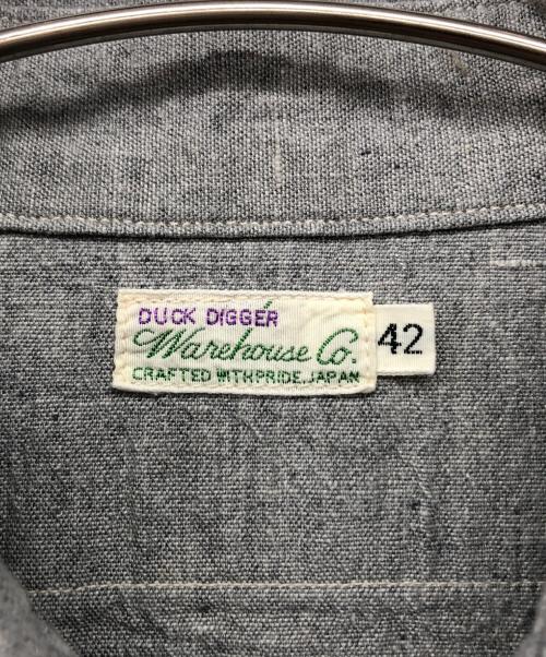 WAREHOUSE（ウエアハウス）WAREHOUSE (ウエアハウス) TRETON STEEL WORKER SHIRTS グレー サイズ:42の古着・服飾アイテム