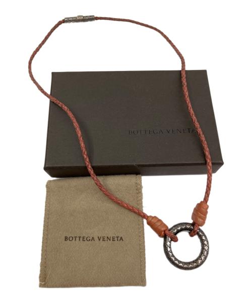 BOTTEGA VENETA（ボッテガベネタ）BOTTEGA VENETA (ボッテガベネタ) イントレチャート　ネックレス ブラウンの古着・服飾アイテム