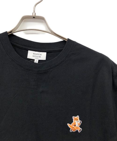 maison kitsune（メゾンキツネ）maison kitsune (メゾンキツネ) SPEEDY FOX PATCH COMFORT TEE-SHIRT ブラック サイズ:Mの古着・服飾アイテム