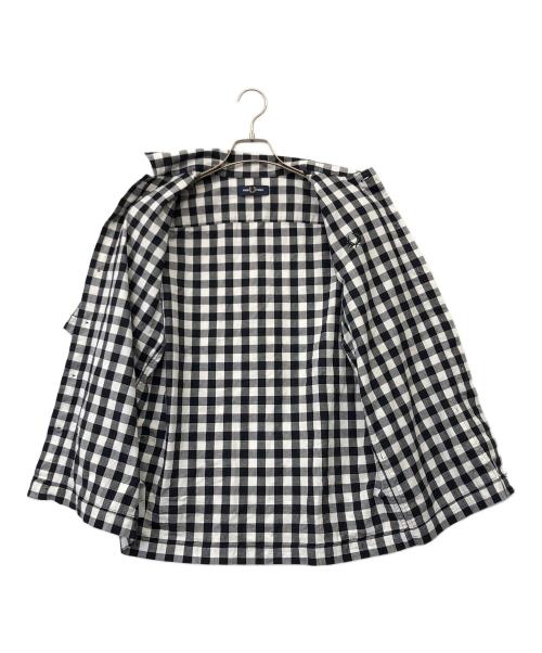 FRED PERRY（フレッドペリー）FRED PERRY (フレッドペリー) 半袖シャツ ブラック×ホワイト サイズ:Sの古着・服飾アイテム
