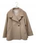 green label relaxing（グリーンレーベルリラクシング）の古着「スタンドカラーミドルコート」｜ベージュ