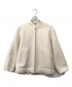 BEAUTY&YOUTHビューティーアンドユース）の古着「ブークレーダブルジップブルゾン」｜ホワイト