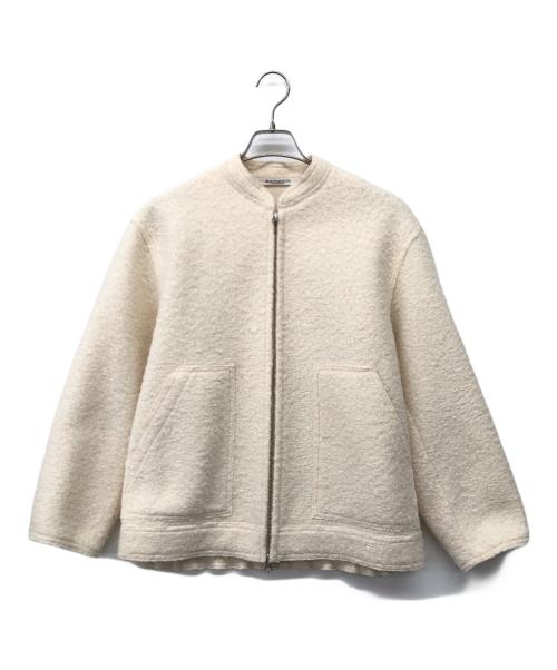 BEAUTY&YOUTH（ビューティーアンドユース）BEAUTY&YOUTH (ビューティーアンドユース) ブークレーダブルジップブルゾン ホワイト サイズ:Sの古着・服飾アイテム