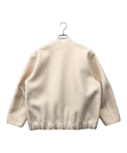 BEAUTY&YOUTH（ビューティーアンドユース）BEAUTY&YOUTH (ビューティーアンドユース) ブークレーダブルジップブルゾン ホワイト サイズ:Sの古着・服飾アイテム