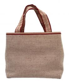 PRADA（プラダ）の古着「キャンバストートバッグ」｜レッド