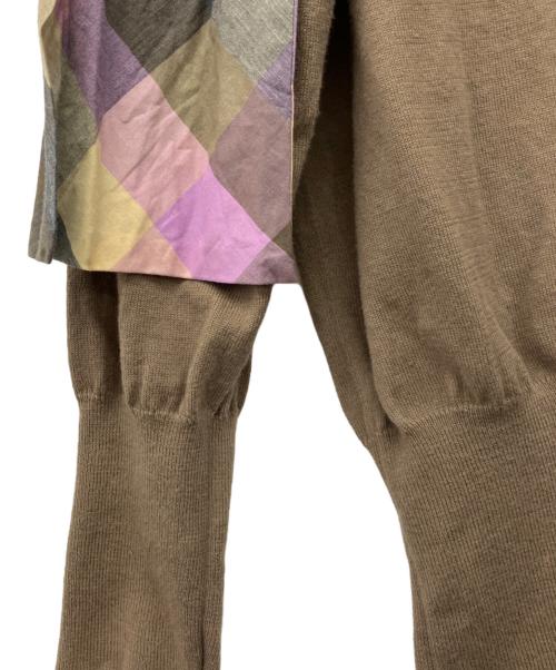 Vivienne Westwood RED LABEL（ヴィヴィアンウエストウッドレッドレーベル）Vivienne Westwood RED LABEL (ヴィヴィアンウエストウッドレッドレーベル) 薄手ニット オリーブ サイズ:3の古着・服飾アイテム