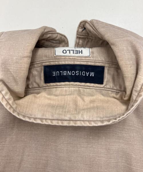 MADISON BLUE（マディソンブルー）MADISON BLUE (マディソンブルー) ワークシャツ ベージュ サイズ:1の古着・服飾アイテム