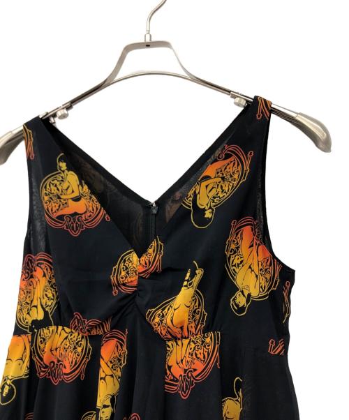 Hysteric Glamour（ヒステリックグラマー）Hysteric Glamour (ヒステリックグラマー) ノースリーブ・キャミソールワンピース ブラック サイズ:FREEの古着・服飾アイテム
