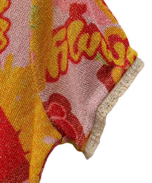 Hysteric Glamour（ヒステリックグラマー）Hysteric Glamour (ヒステリックグラマー) 半袖カットソー ピンク×オレンジ サイズ:FREEの古着・服飾アイテム