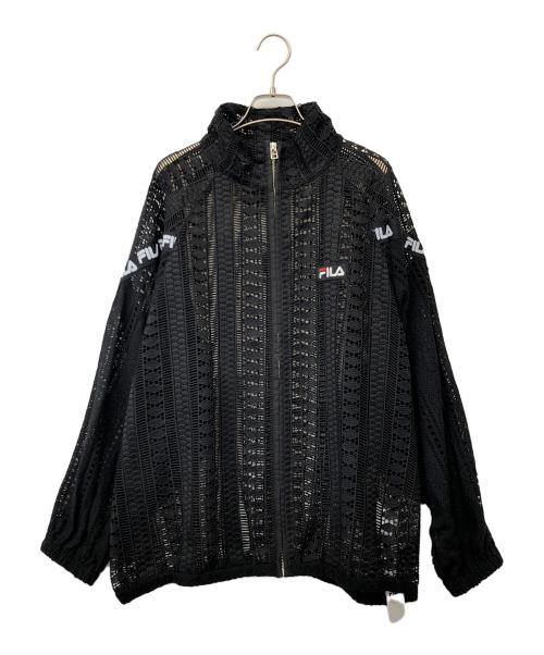 FILA（フィラ）FILA (フィラ) MEDE19F (メデジュウキュウ) レースジャケット ブラック サイズ:Ⅼ 未使用品の古着・服飾アイテム