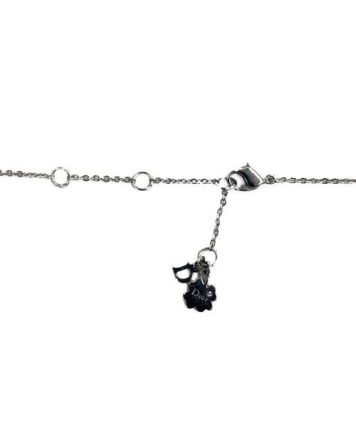 Christian Dior（クリスチャン ディオール）Christian Dior (クリスチャン ディオール) リボンネックレス ストーン：ピンクの古着・服飾アイテム