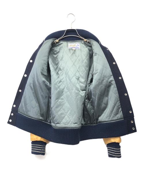 whitesville（ホワイツビル）whitesville (ホワイツビル) アワードジャケット ネイビー×イエロー サイズ:38の古着・服飾アイテム