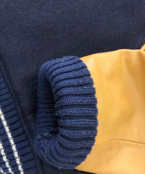whitesville（ホワイツビル）whitesville (ホワイツビル) アワードジャケット ネイビー×イエロー サイズ:38の古着・服飾アイテム