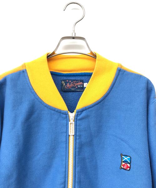 Mr.FREEDOM×SUGAR CANE（ミスターフリーダム×シュガーケーン）Mr.FREEDOM×SUGAR CANE (ミスターフリーダム×シュガーケーン) トラックジャケット ブルー×イエロー サイズ:Ⅼの古着・服飾アイテム