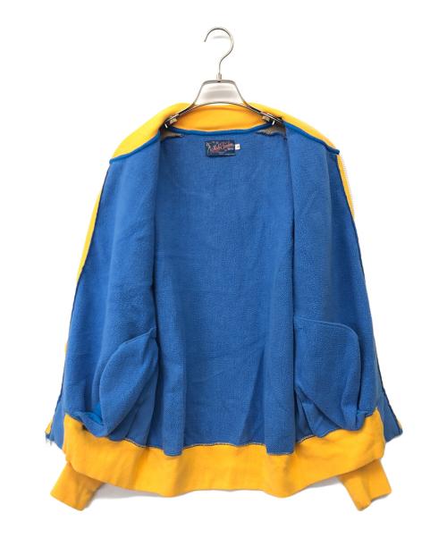 Mr.FREEDOM×SUGAR CANE（ミスターフリーダム×シュガーケーン）Mr.FREEDOM×SUGAR CANE (ミスターフリーダム×シュガーケーン) トラックジャケット ブルー×イエロー サイズ:Ⅼの古着・服飾アイテム