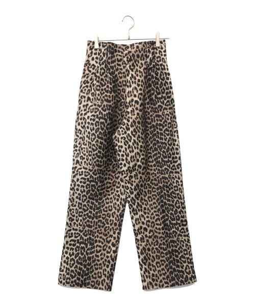 GANNI（ガニー）GANNI (ガニー) ハイウエストパンツ ブラウン サイズ:34の古着・服飾アイテム