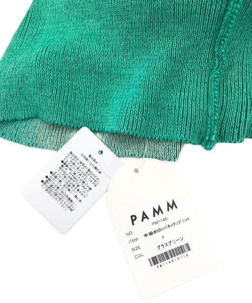 PAMM（パム）PAMM (パム) 手染めリブニット グリーン サイズ:Fの古着・服飾アイテム