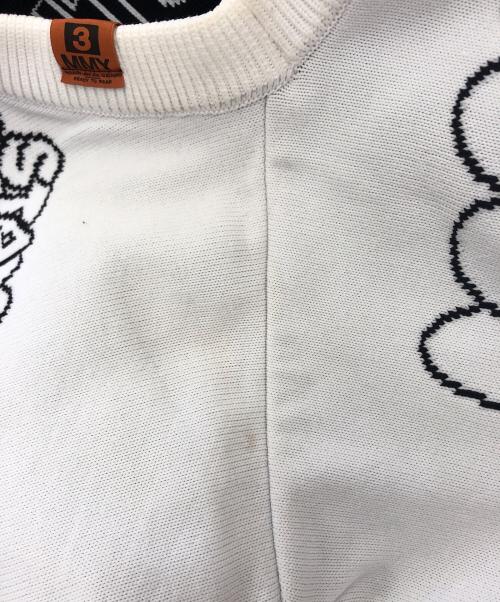 Maison MIHARA YASUHIRO（メゾン ミハラ ヤスヒロ）Maison MIHARA YASUHIRO (メゾン ミハラ ヤスヒロ) ジャガードニットプルオーバー ホワイト サイズ:3の古着・服飾アイテム