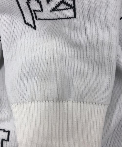 Maison MIHARA YASUHIRO（メゾン ミハラ ヤスヒロ）Maison MIHARA YASUHIRO (メゾン ミハラ ヤスヒロ) ジャガードニットプルオーバー ホワイト サイズ:3の古着・服飾アイテム