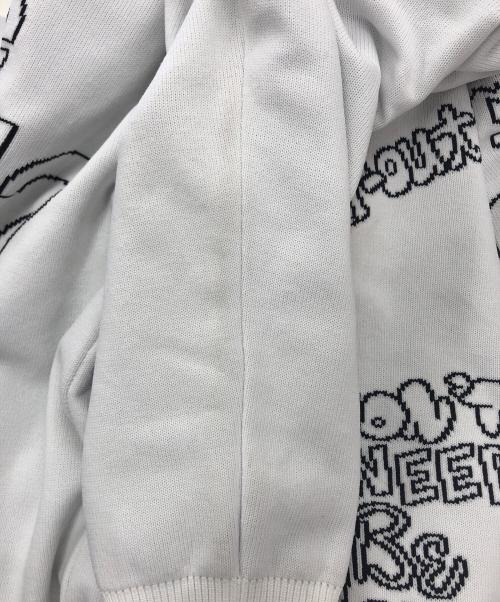 Maison MIHARA YASUHIRO（メゾン ミハラ ヤスヒロ）Maison MIHARA YASUHIRO (メゾン ミハラ ヤスヒロ) ジャガードニットプルオーバー ホワイト サイズ:3の古着・服飾アイテム