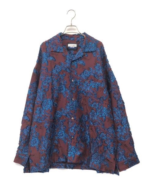 MAISON SPECIAL（メゾンスペシャル）MAISON SPECIAL (メゾンスペシャル) 長袖シャツ ブラウン×ブルー サイズ:2の古着・服飾アイテム