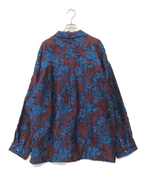 MAISON SPECIAL（メゾンスペシャル）MAISON SPECIAL (メゾンスペシャル) 長袖シャツ ブラウン×ブルー サイズ:2の古着・服飾アイテム